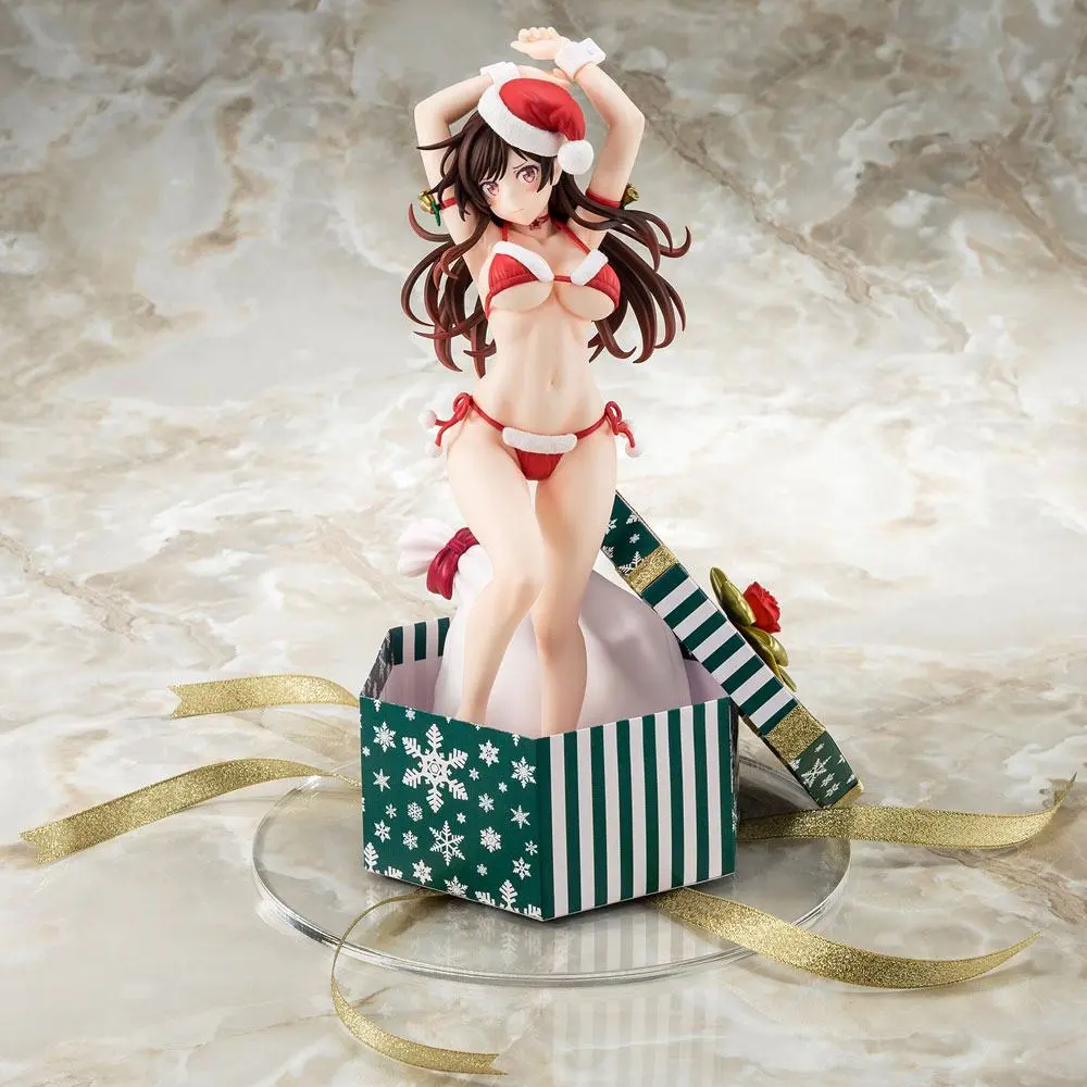 Rent-A-Girlfriend PVC Statue 1/6 Mizuhara Chizuru Santa Bikini de Fuwamoko 2nd Xmas 26 cm termékfotó