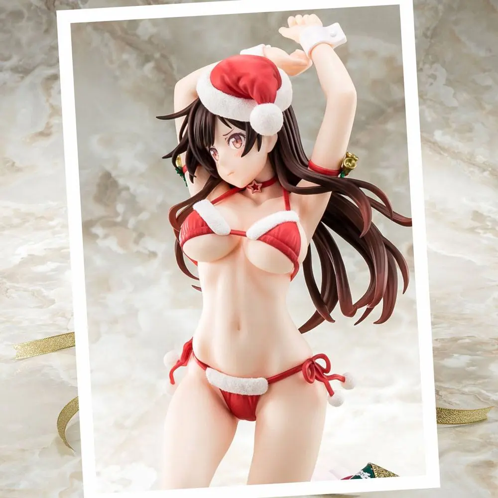 Rent-A-Girlfriend PVC Statue 1/6 Mizuhara Chizuru Santa Bikini de Fuwamoko 2nd Xmas 26 cm termékfotó