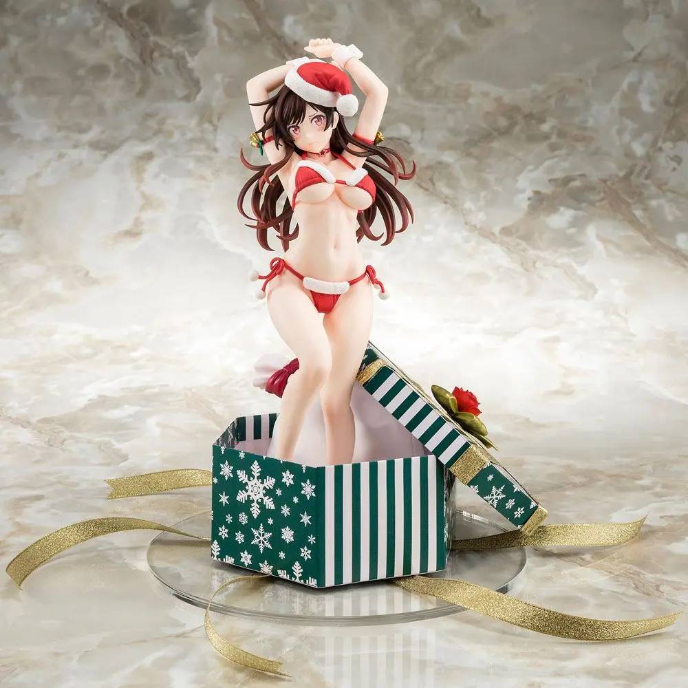 Rent-A-Girlfriend PVC Statue 1/6 Mizuhara Chizuru Santa Bikini de Fuwamoko 2nd Xmas 26 cm termékfotó