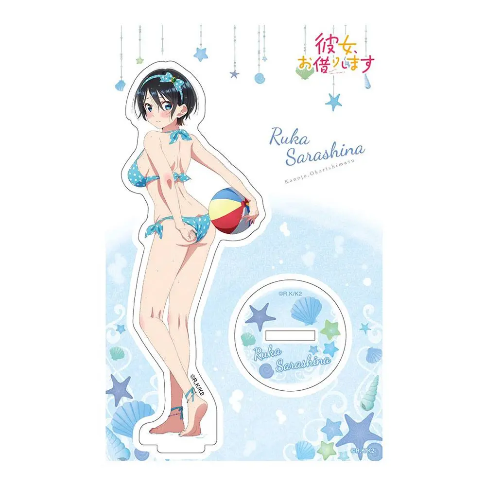 Rent-A-Girlfriend Swimsuit and Girlfriend Acrylic Figure Ruka Sarashina 14 cm product photo