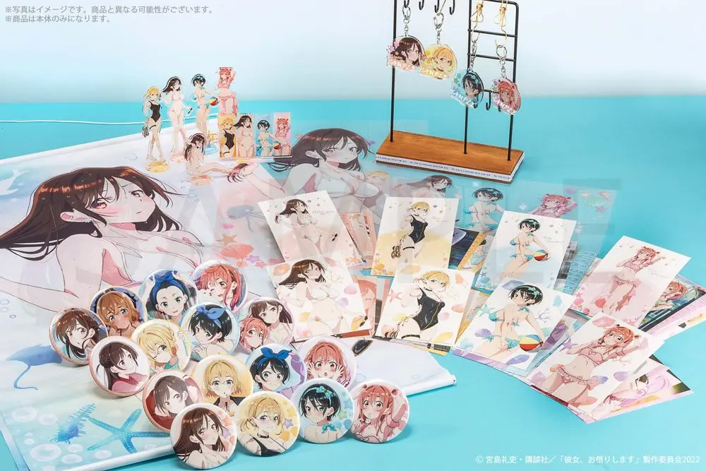 Rent-A-Girlfriend Swimsuit and Girlfriend Acrylic Figure Ruka Sarashina 14 cm product photo