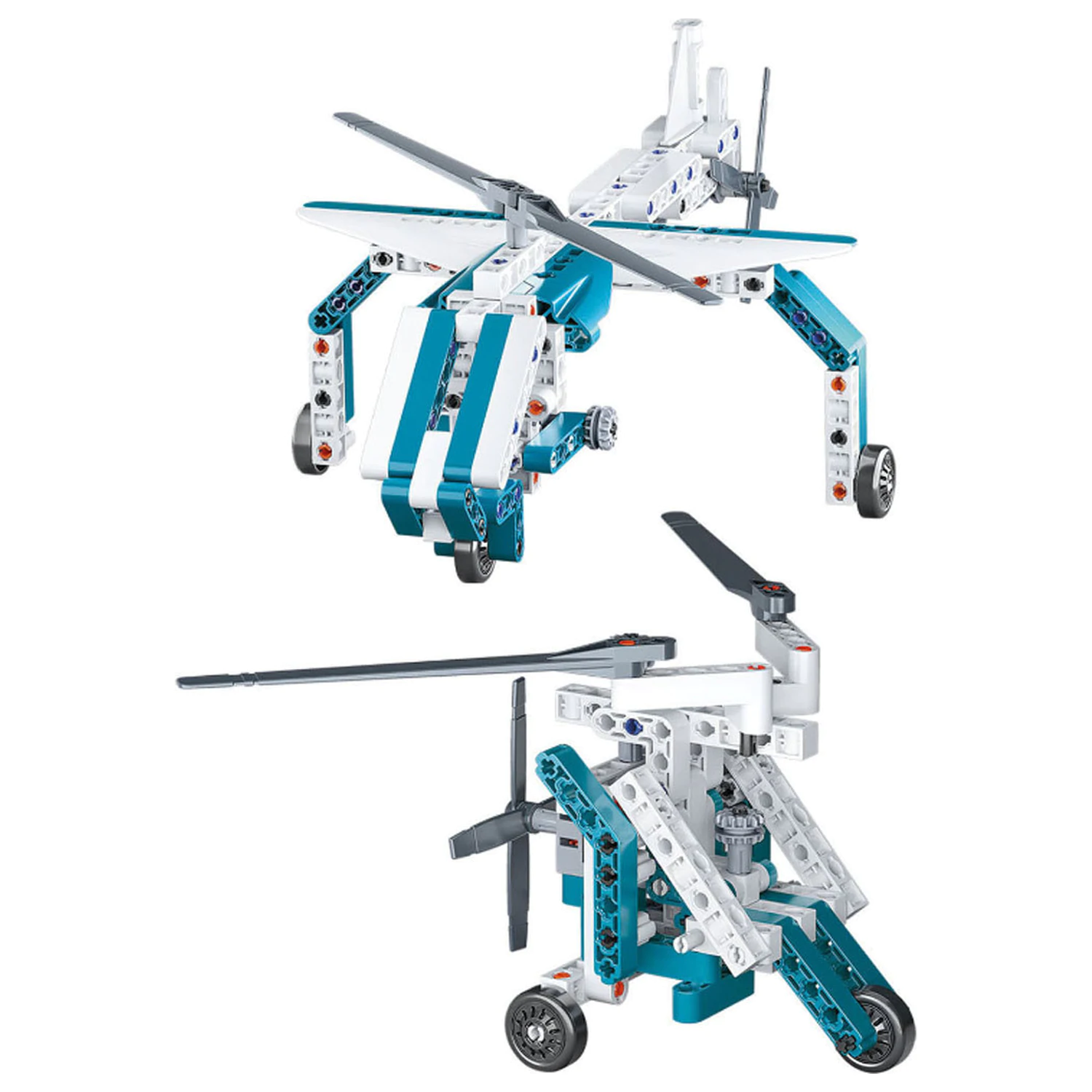 Airplanes and Helicopters Mechanics 10 in 1 Building Toy product photo