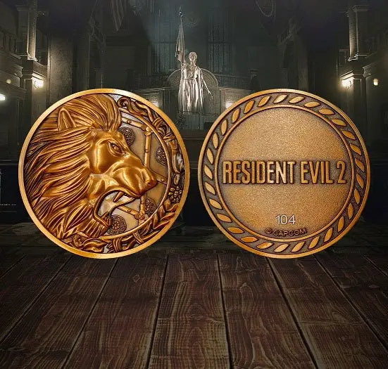 Resident Evil 2 Replica 1/1 Lion Medallion product photo