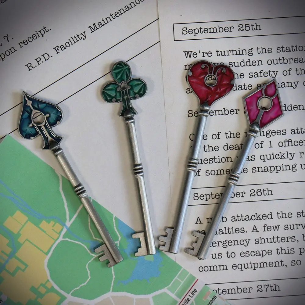 Resident Evil 2 Replica 1/1 R.P.D Key Collection product photo