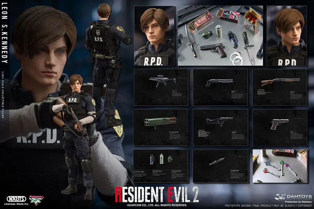 Resident Evil 2 Action Figure 1/6 Leon S. Kennedy 30 cm product photo