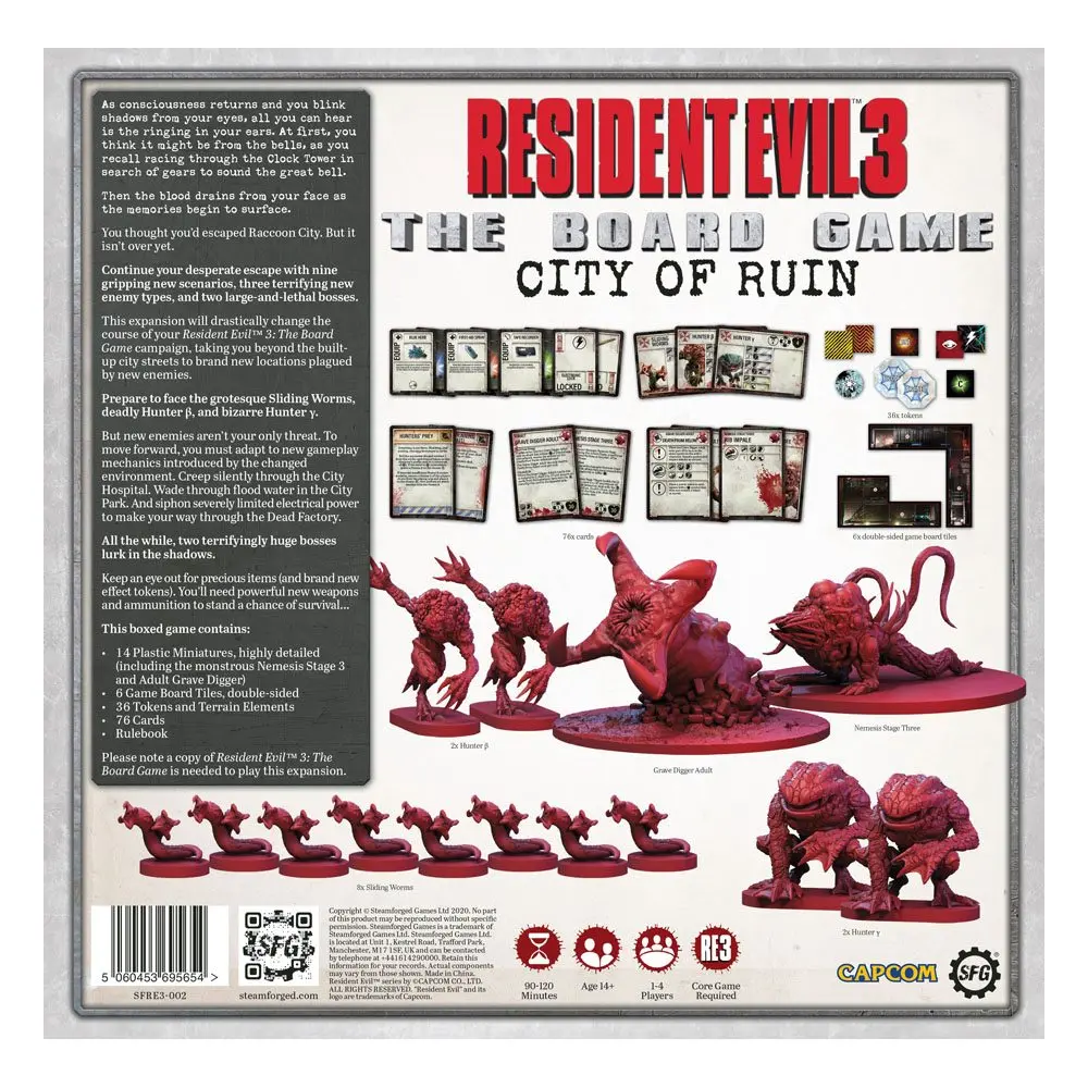 Resident Evil 3 The Board Game Expansion The City of Ruin *English Version* termékfotó