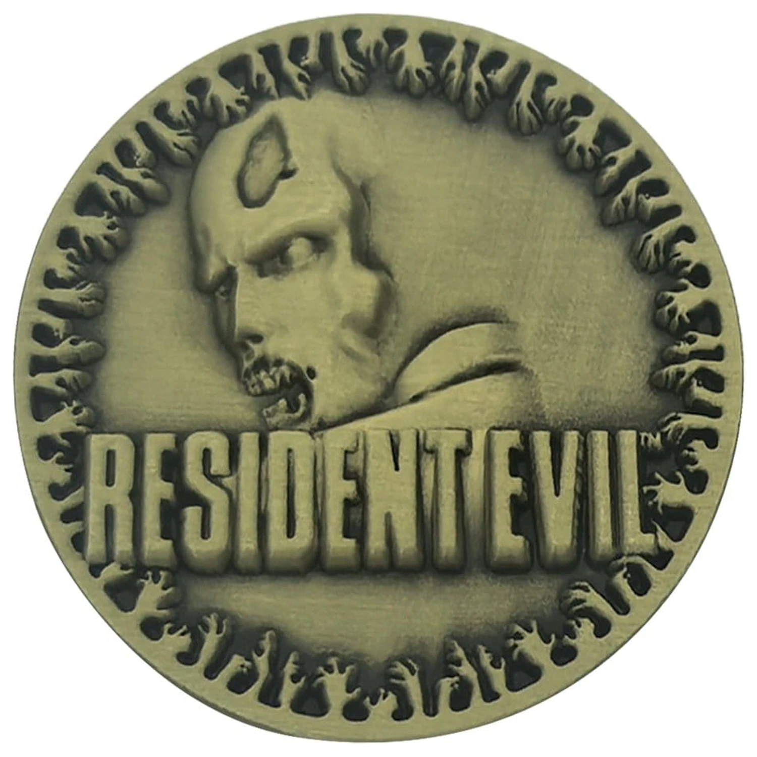Resident Evil Collectable Coin 30th Anniversary Antique Brass product photo