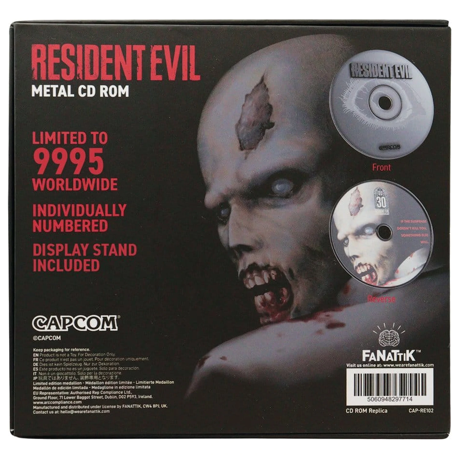 Resident Evil Replica CD-ROM 30th Anniversary Limited Edition 11 cm product photo