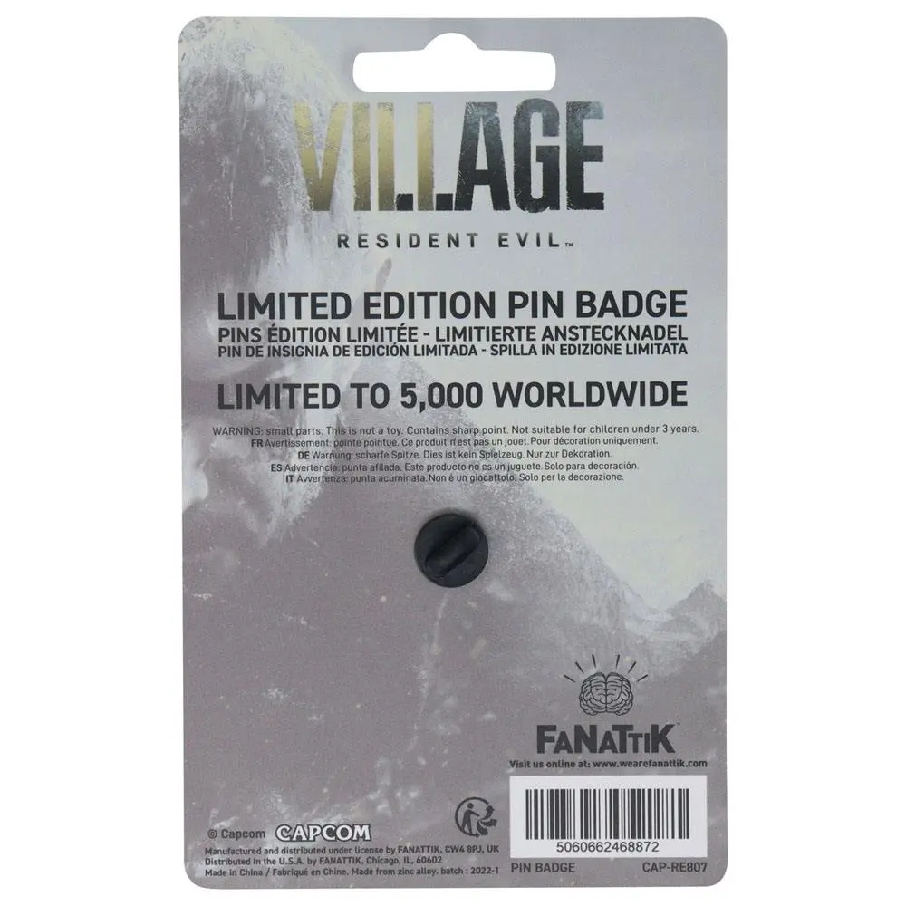 Resident Evil VIII Pin Badge House Dimitrescu Limited Edition product photo