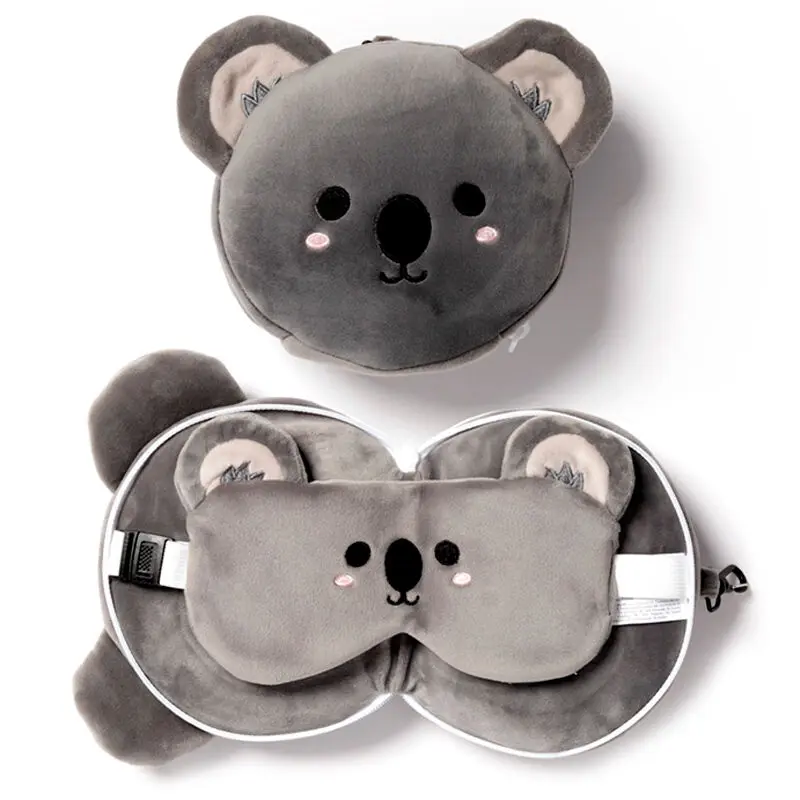 Relaxeazzz Adoramals Koala travel pillow and eye mask product photo