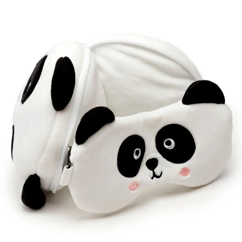 Relaxeazzz Adoramals Panda Bear travel pillow and eye mask termékfotó