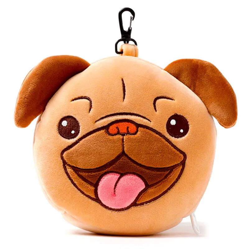 Relaxeazzz Adoramals Pug dog travel pillow and eye mask product photo