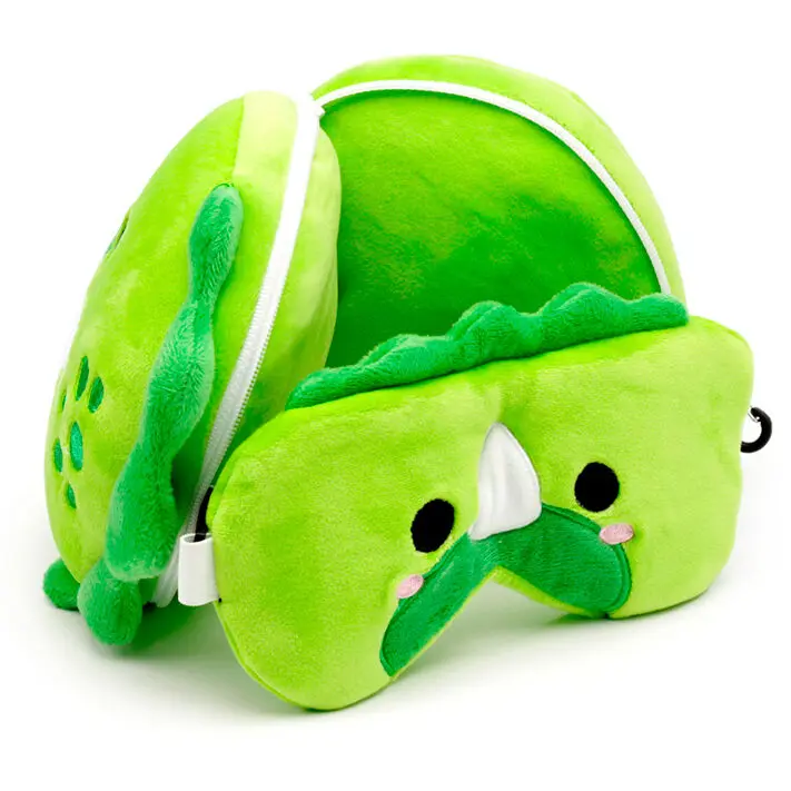 Relaxeazzz Dinosaur travel pillow and eye mask product photo