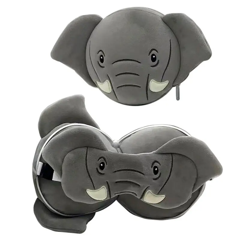 Relaxeazzz Elephant travel pillow and eye mask product photo