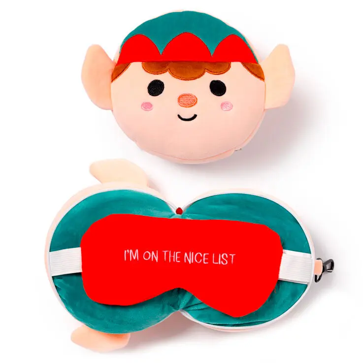 Relaxeazzz Elf travel pillow and eye mask product photo