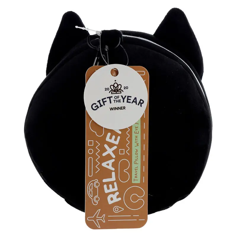 Relaxeazzz Fine feline cat travel pillow and eye mask product photo