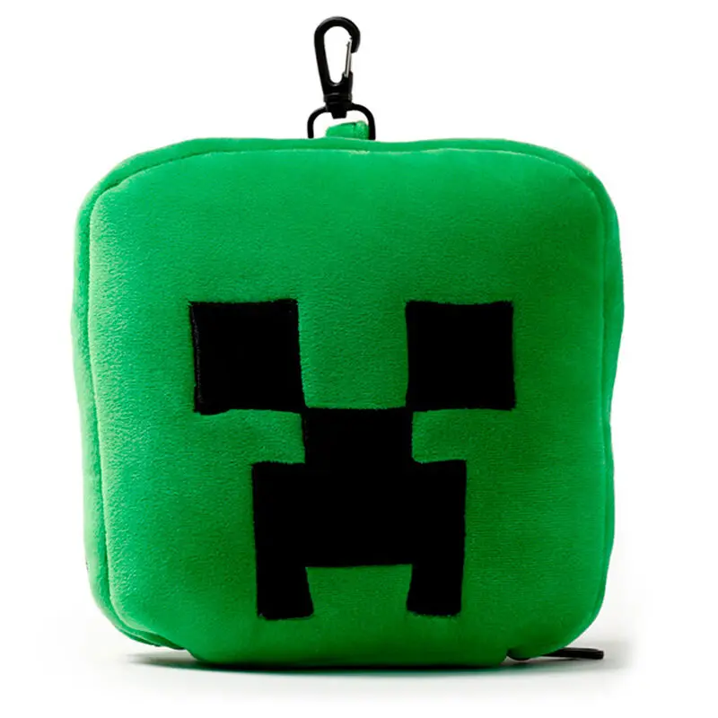 Relaxeazzz Minecraft Creeper travel pillow and eye mask product photo