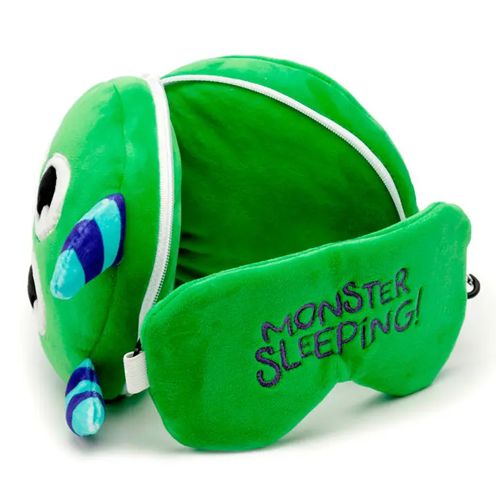 Relaxeazzz Monstruo Monstarz travel pillow and eye mask product photo