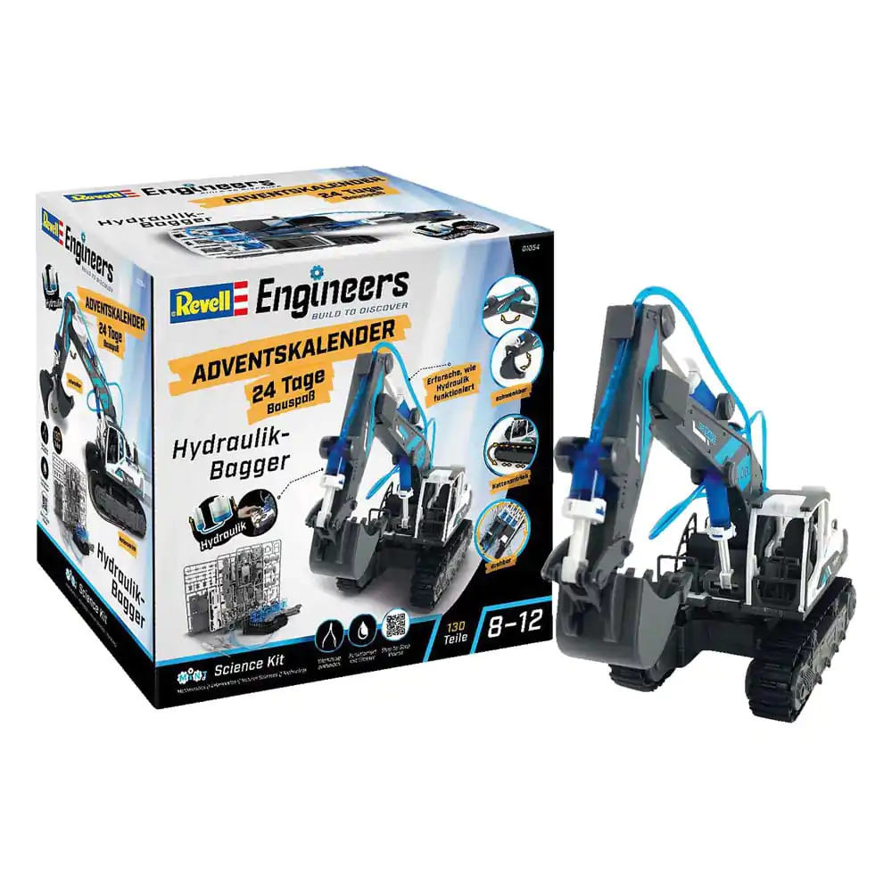 Revell Engineers Advent Calendar Hydraulic excavator model kit product photo