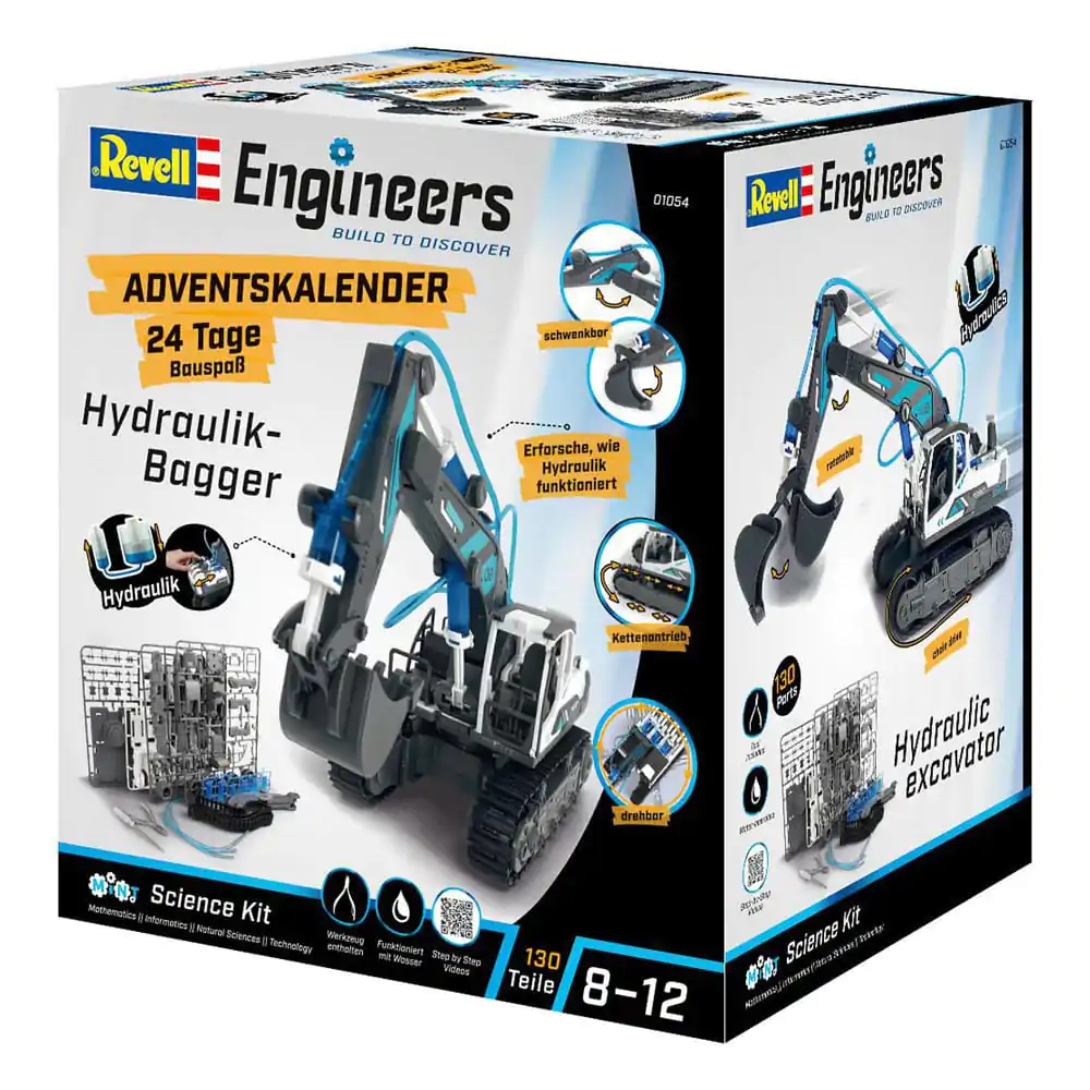 Revell Engineers Advent Calendar Hydraulic excavator model kit product photo