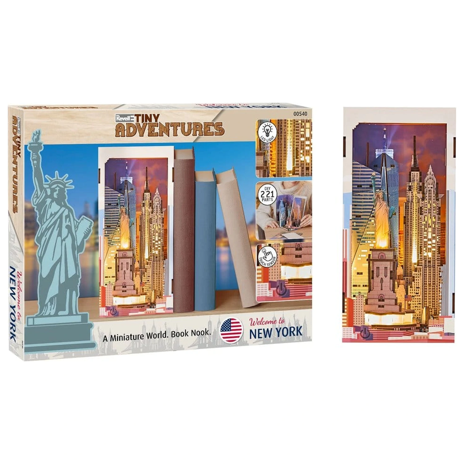 Revell Tiny Adventures Book Nook Mini Diorama New York 18 cm product photo