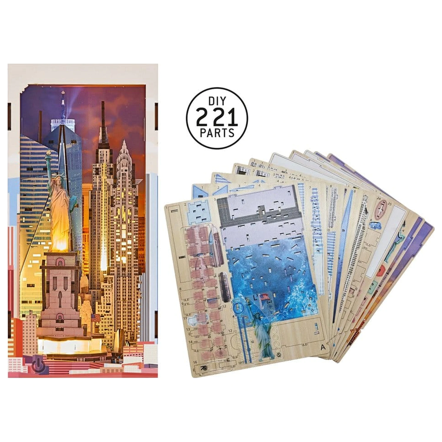 Revell Tiny Adventures Book Nook Mini Diorama New York 18 cm product photo