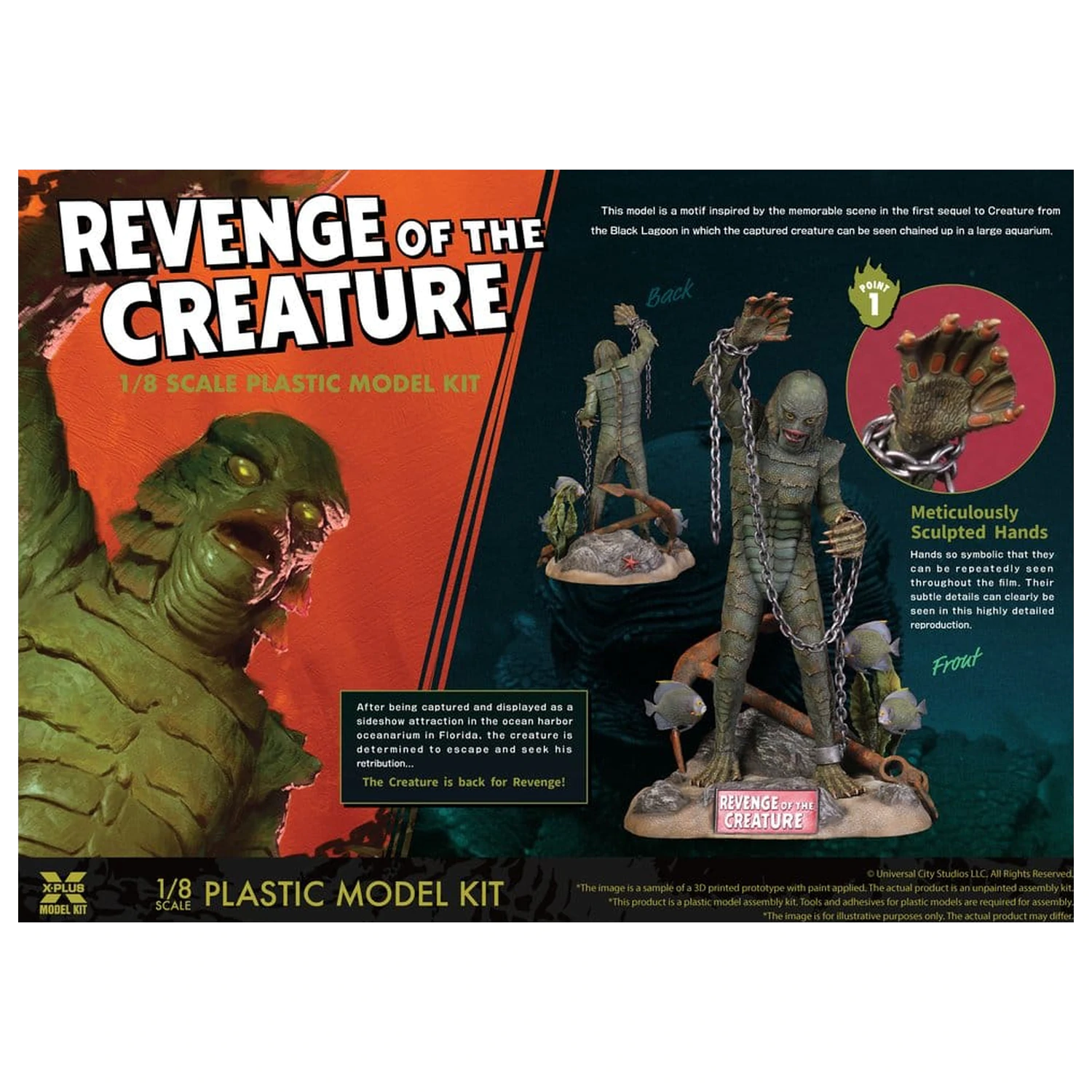 Revenge of the Creature Plastic Model Kit 1/8 Revenge of the Creature 28 cm (Reproduction) product photo