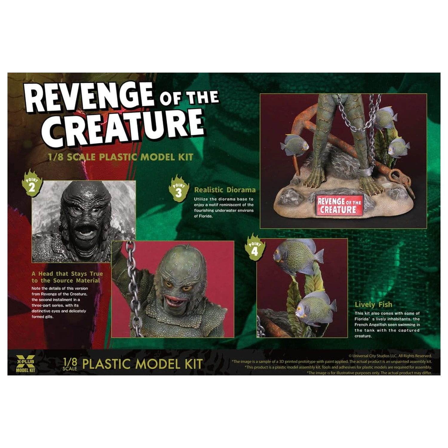 Revenge of the Creature Plastic Model Kit 1/8 Revenge of the Creature 28 cm (Reproduction) product photo