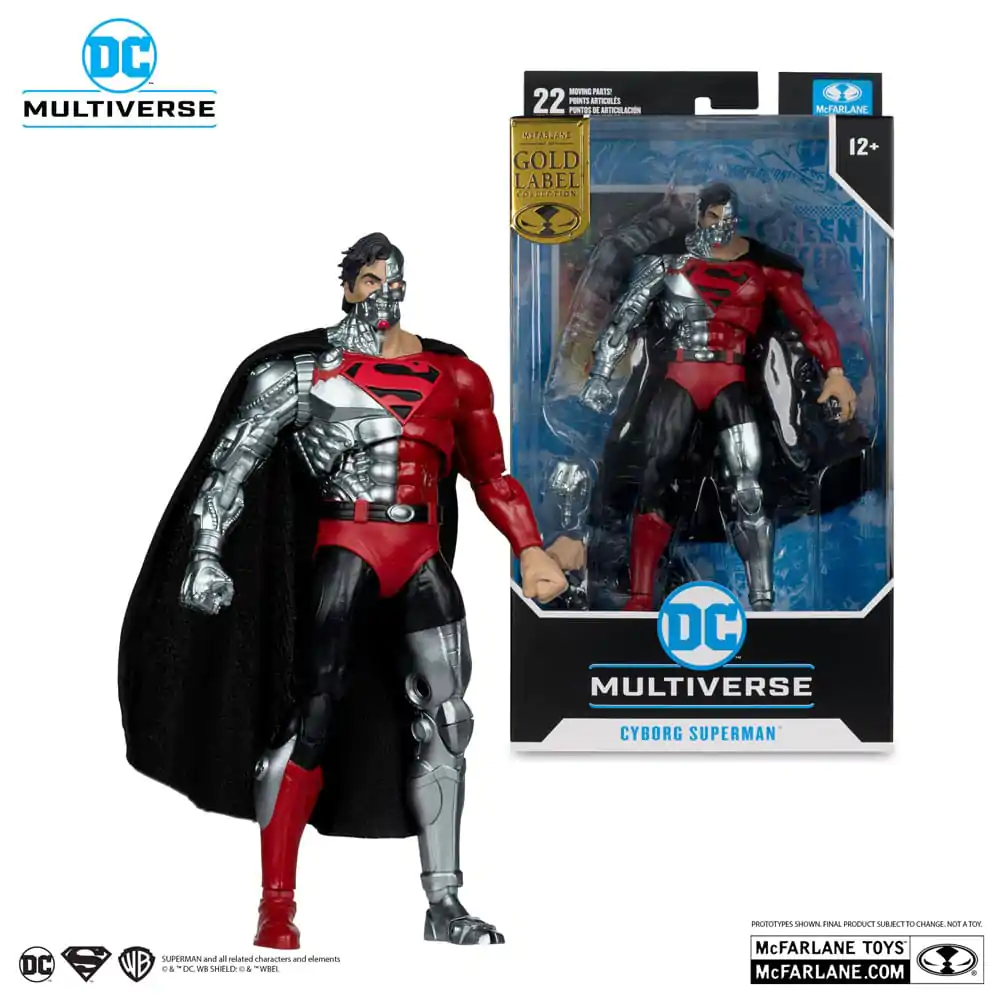 Revenge of the Green Lanterns DC Multiverse Action Figure Cyborg Superman (Gold Label) 18 cm product photo