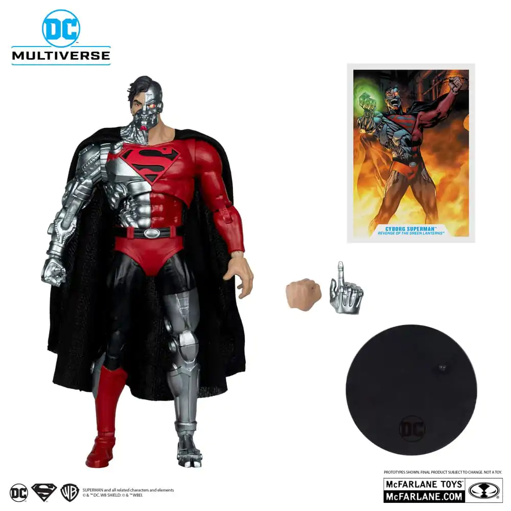 Revenge of the Green Lanterns DC Multiverse Action Figure Cyborg Superman (Gold Label) 18 cm product photo