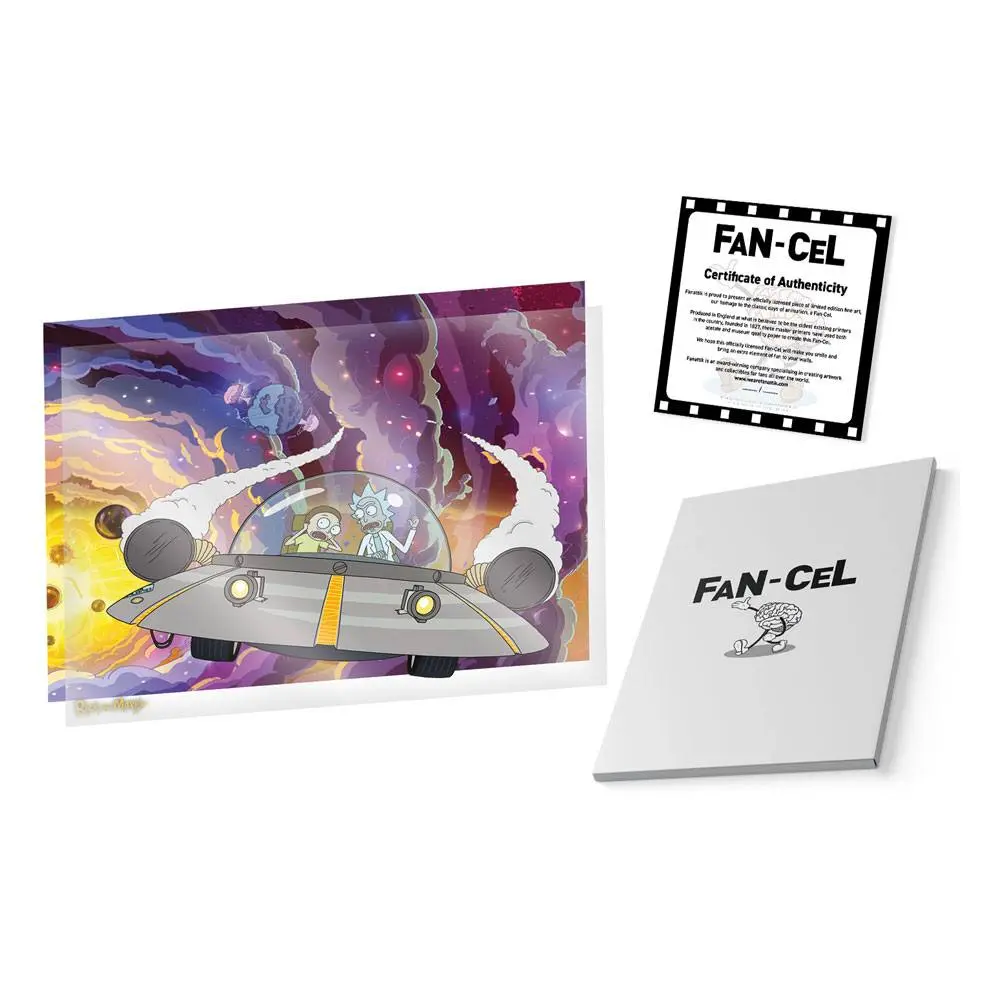 Rick &amp; Morty Art Print Misadventure in Space Limited Edition Fan-Cel 36 x 28 cm product photo