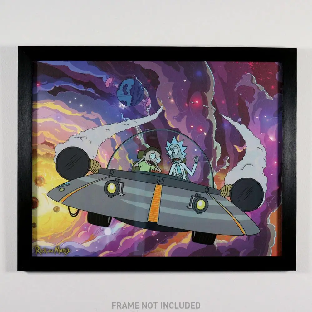 Rick &amp; Morty Art Print Misadventure in Space Limited Edition Fan-Cel 36 x 28 cm product photo