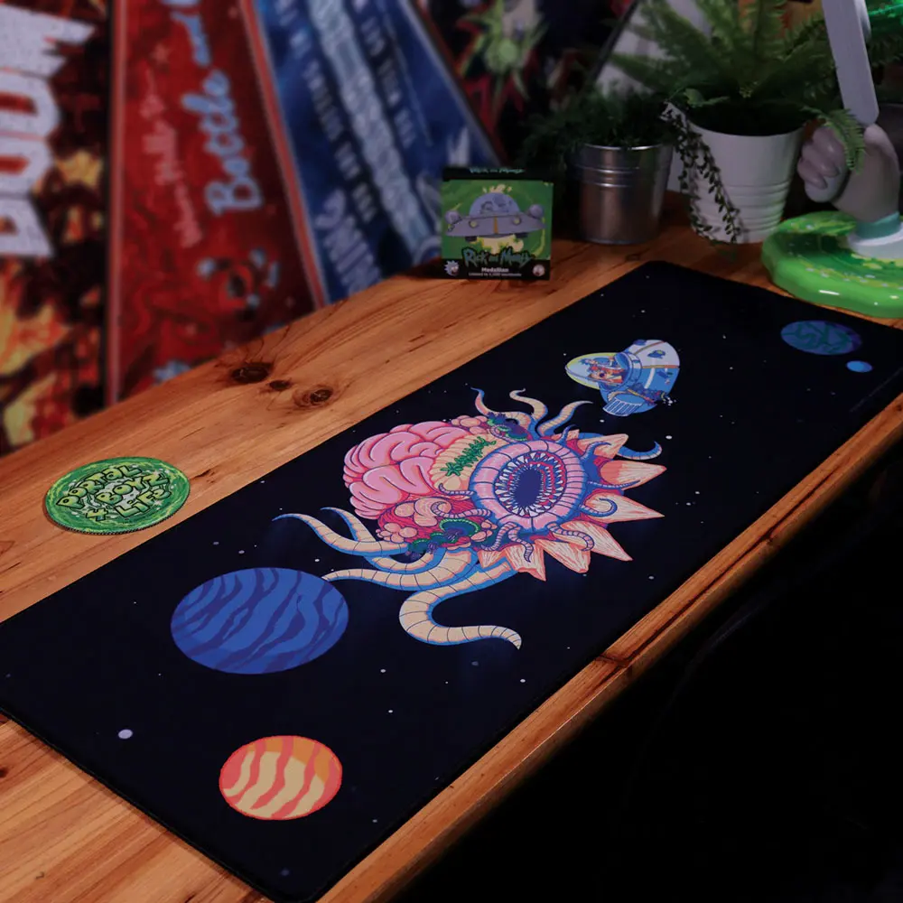 Rick &amp; Morty Desk Pad &amp; Coaster Set Cosmos product photo