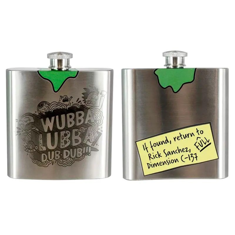 Rick & Morty metal hip flask product photo
