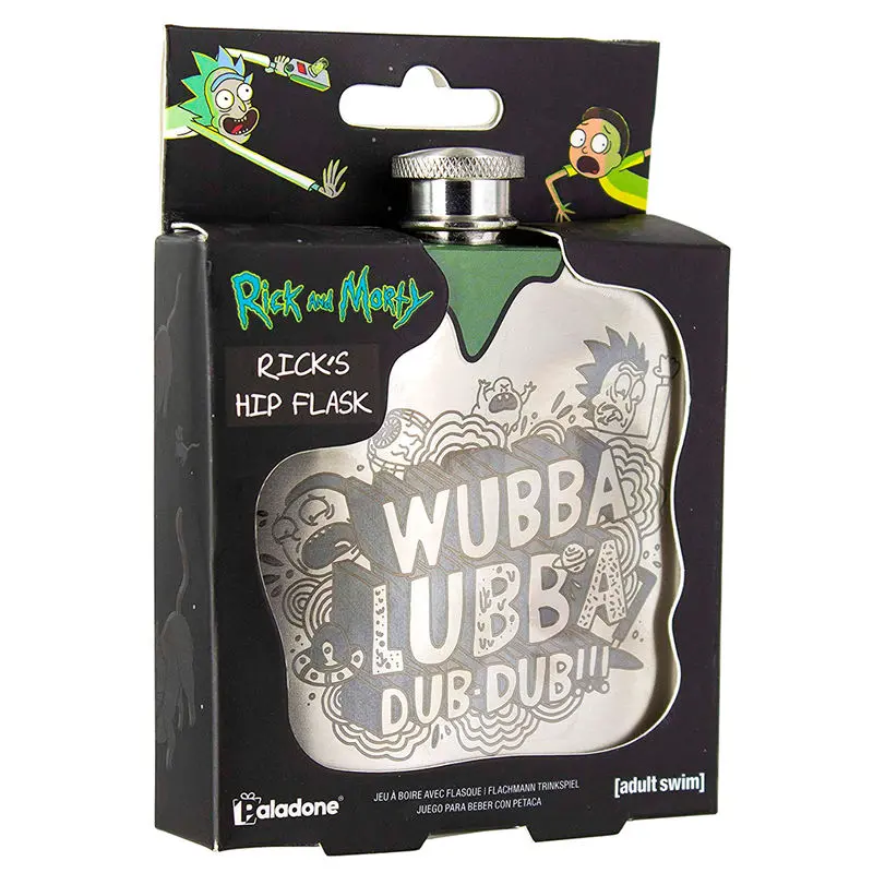 Rick & Morty metal hip flask product photo