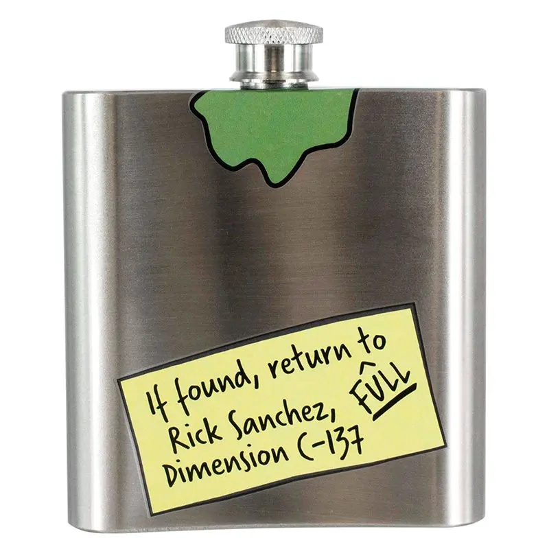Rick & Morty metal hip flask product photo