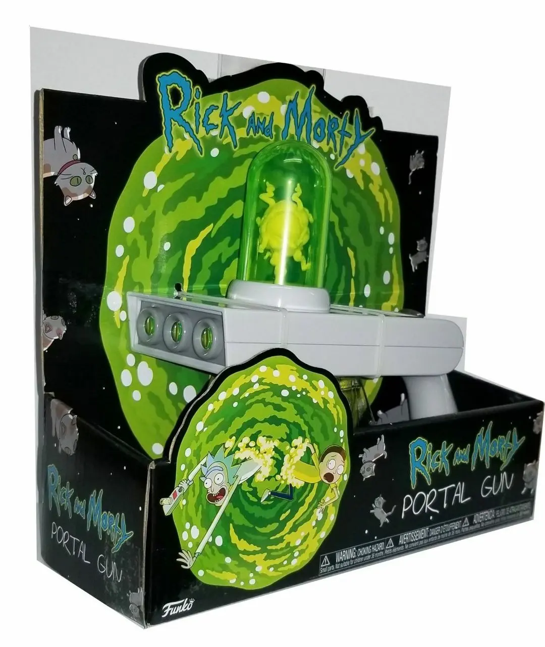 Rick and Morty Vinyl Toy Sound and Light Up Portal Gun product photo