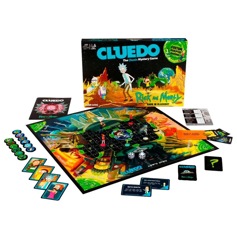Rick and Morty cluedo game product photo