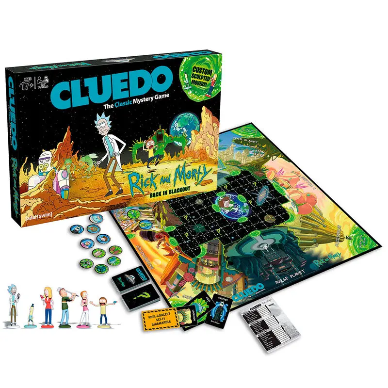 Rick and Morty cluedo game product photo