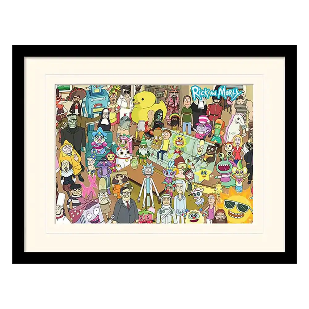 Rick and Morty Collector Print Framed Poster Total Rickall (white background) termékfotó