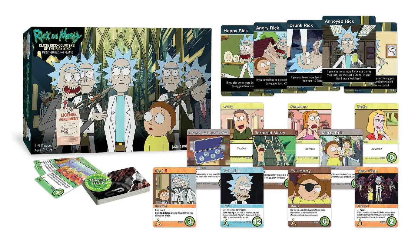 Rick and Morty Deck-Building Game Close Rick-Counters of the Rick Kind *English Version* product photo