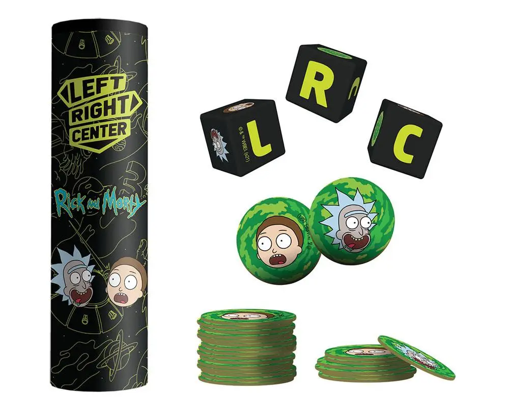 Rick and Morty Dice Game Left Right Center *English Version* product photo