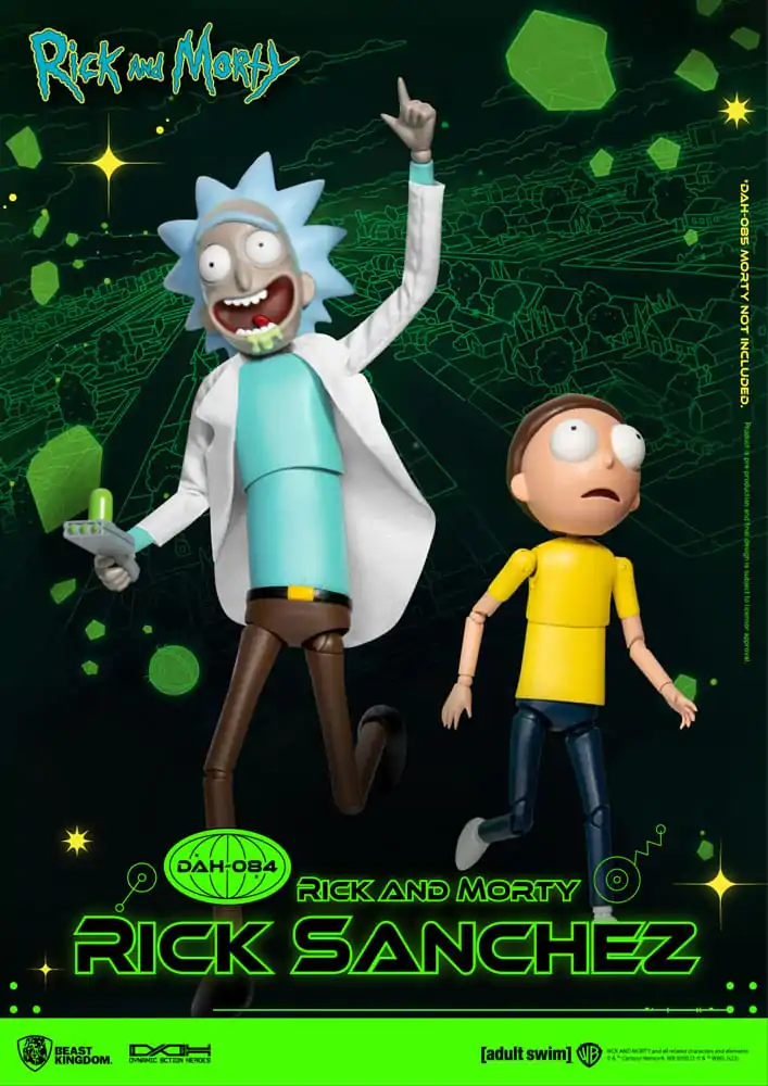 Rick and Morty Dynamic 8ction Heroes Action Figure 1/9 Rick Sanchez 23 cm termékfotó