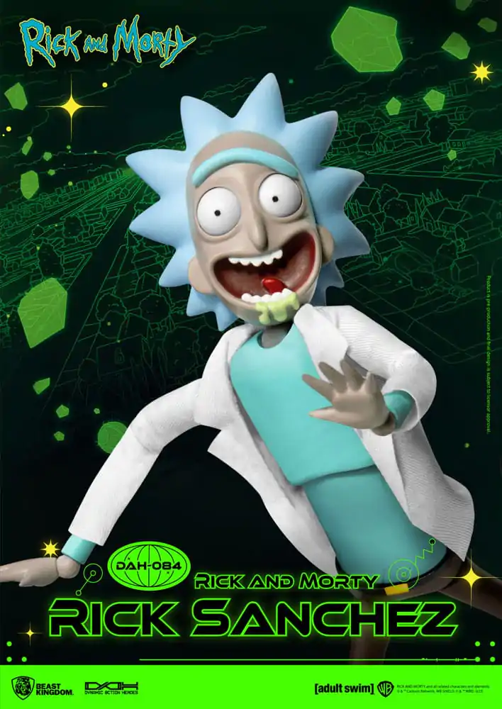 Rick and Morty Dynamic 8ction Heroes Action Figure 1/9 Rick Sanchez 23 cm termékfotó