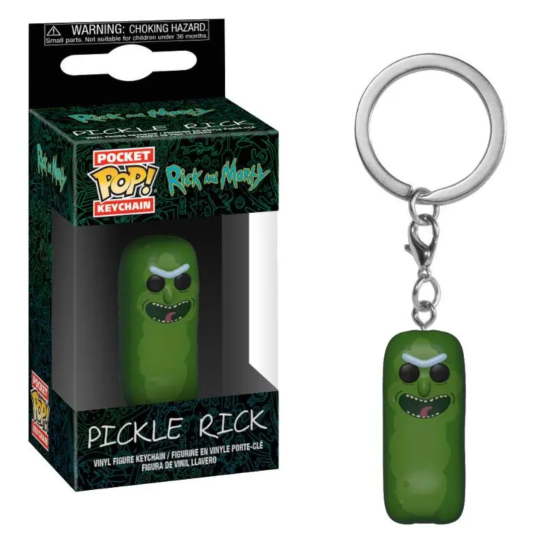 Rick and Morty Pocket POP! Vinyl Keychain Pickle Rick 4 cm product photo