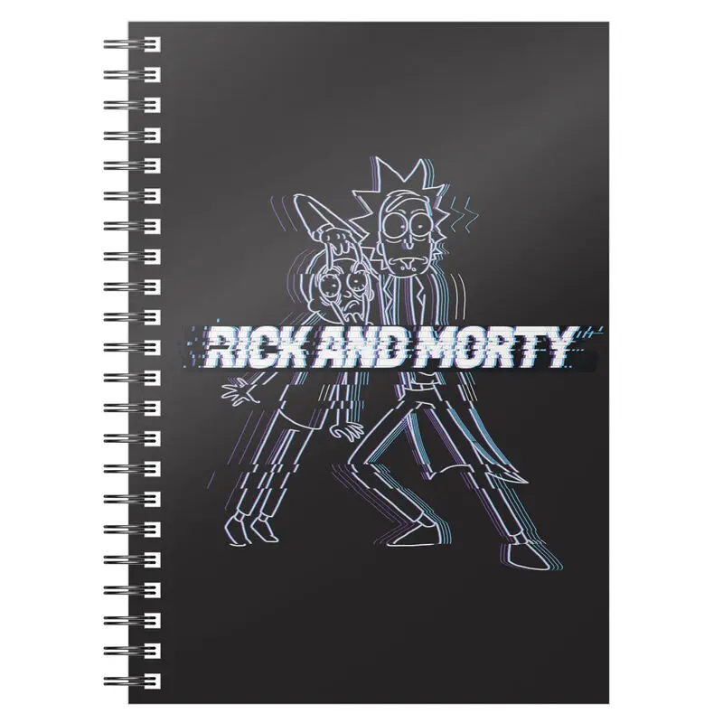 Rick &amp; Morty Notebook Glitch product photo