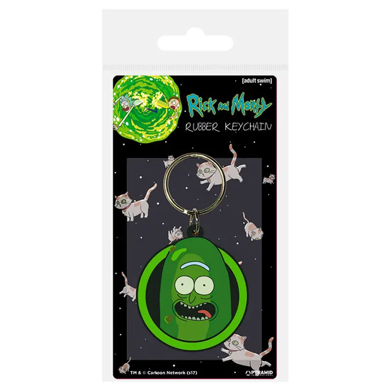 Rick and Morty Rubber Keychain Pickle Rick 6 cm product photo