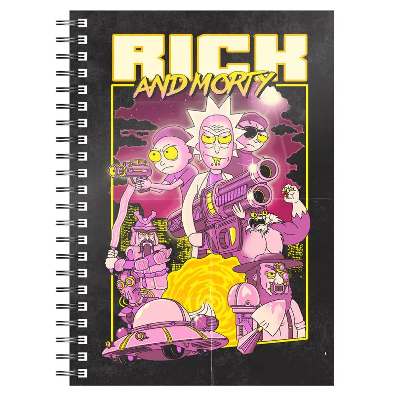 Rick &amp; Morty Notebook Retro Poster product photo