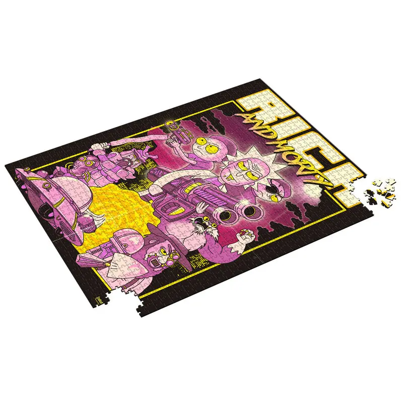 Rick &amp; Morty Jigsaw Puzzle Retro Poster (1000 pieces) product photo