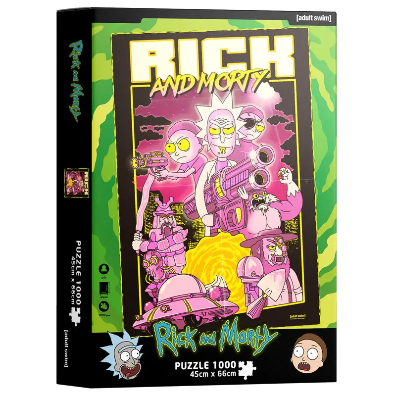 Rick &amp; Morty Jigsaw Puzzle Retro Poster (1000 pieces) product photo